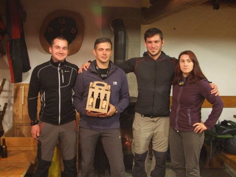 Organizacijski odbor DJT 2016 (Klemen, Leopold, Jure in Tanja).