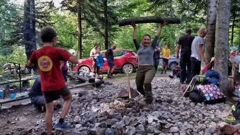 Pripravili pa smo tudi drva za zimo.