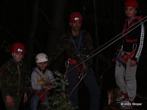 Podmladek pri treningu.