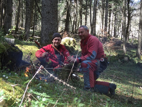 »Base« na žaru po koncu akcije.