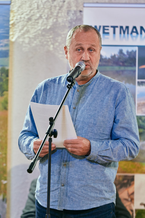 Igor Vidmar, skrbnik rubrike pri Dolenjskem listu med nagovorom.