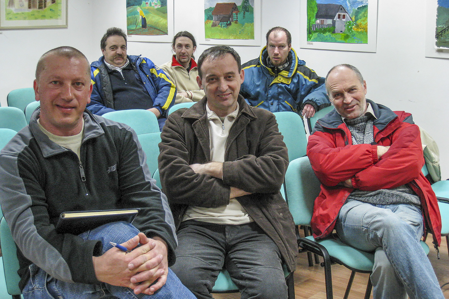 Na občnem zboru v Mirni Peči (februar 2009). Foto Marko Pršina