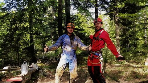 Pred spustom v Čaganko.
